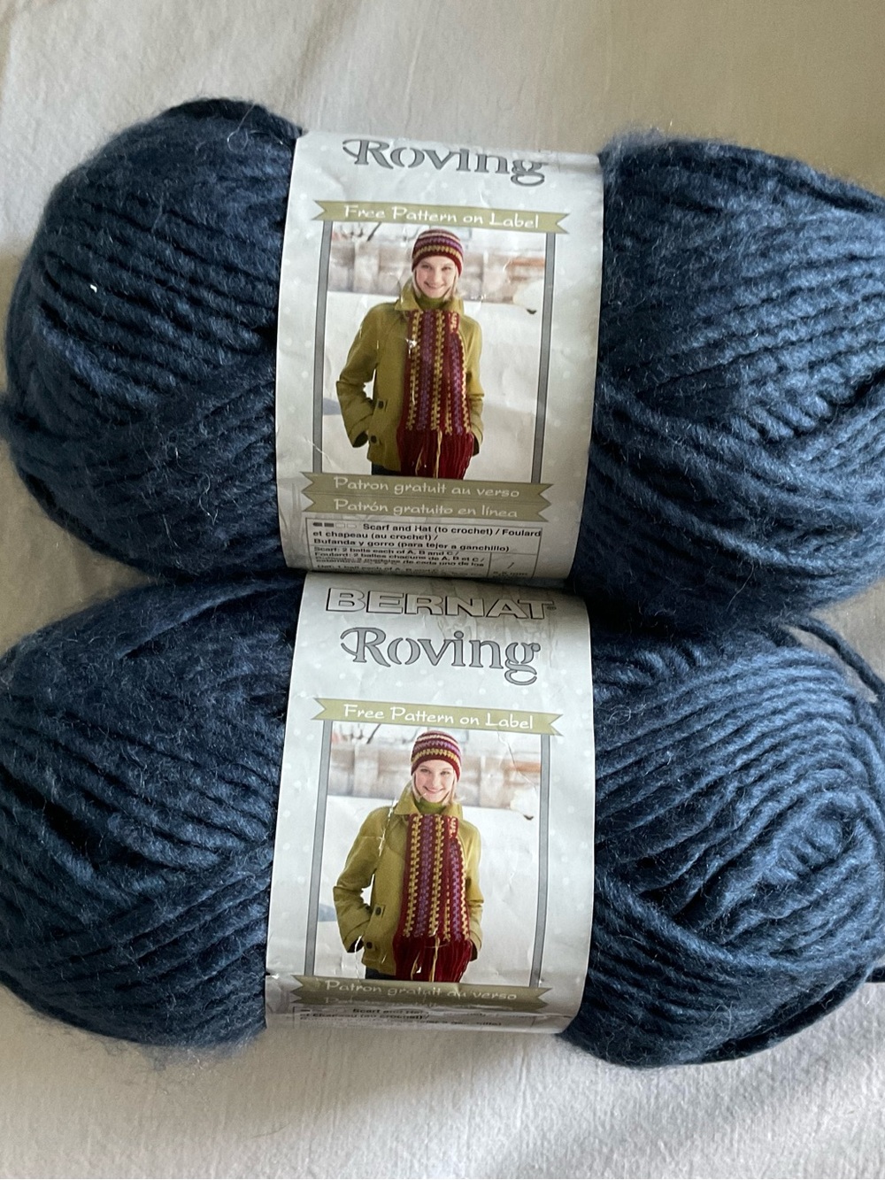 Bernat Roving Chunky Yarn - cobalt